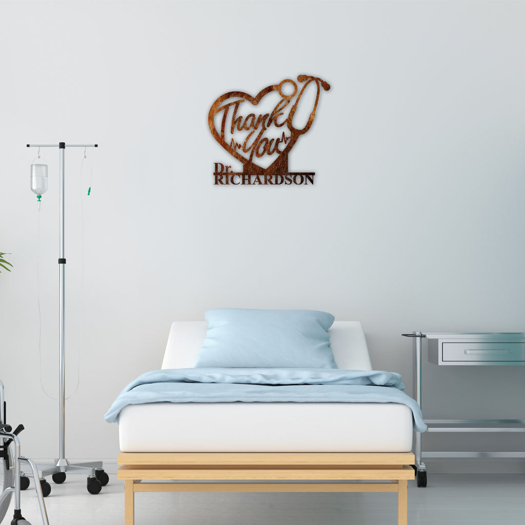 PERSONALIZED Thank You Doctors Metal Wall Art (🇺🇸 Made In The USA) - Powderaddicts