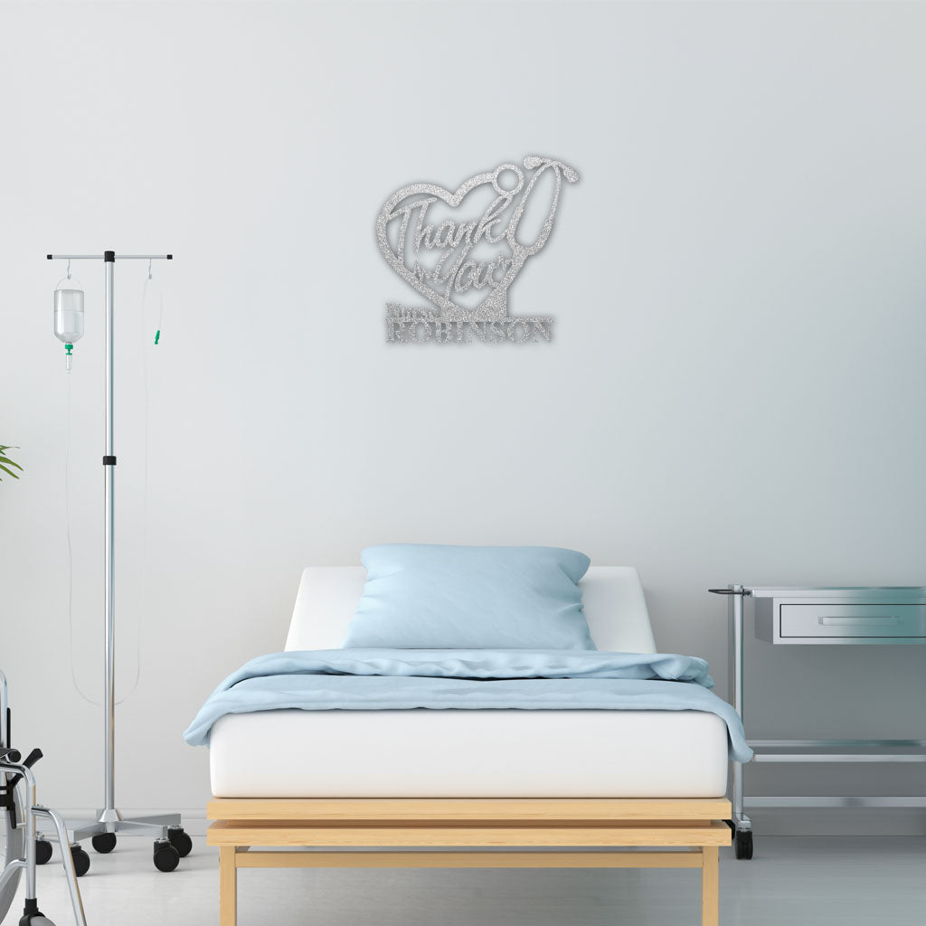 PERSONALIZED Thank You Doctors Metal Wall Art (🇺🇸 Made In The USA) - Powderaddicts