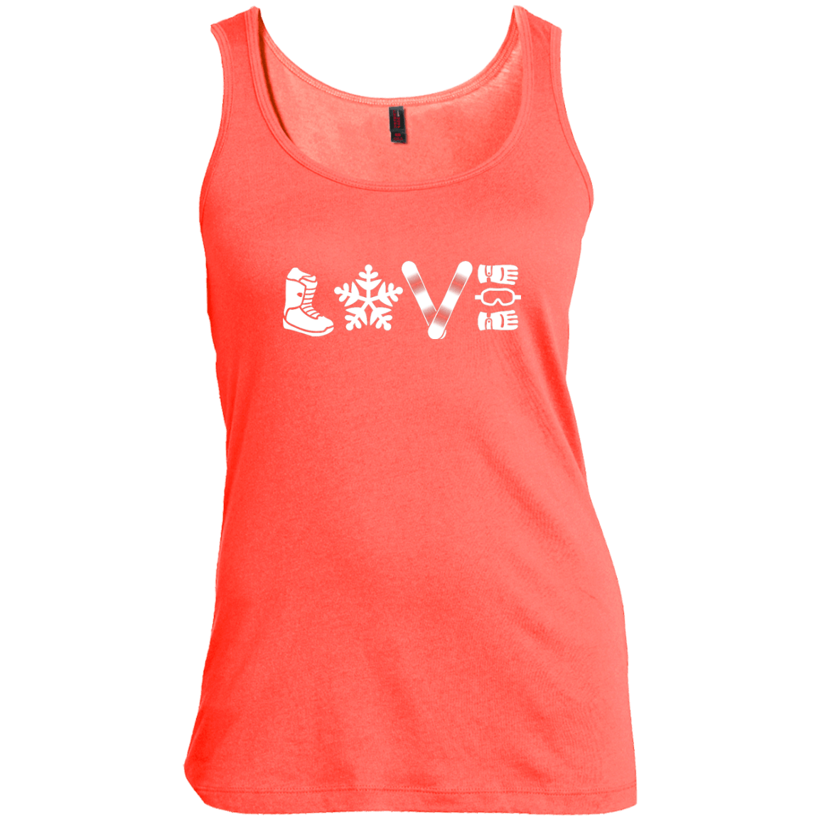 Love Snowboarding Tank Tops - Powderaddicts