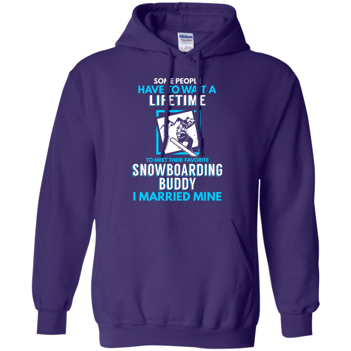 Snowboard Dad Buddy - I Married Mine Hoodies - Powderaddicts