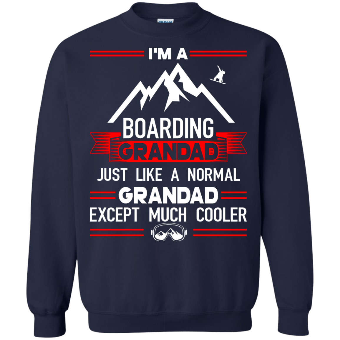 I'm A Boarding Grandad Just Like A Normal Grandad Except Much Cooler Long Sleeves - Powderaddicts