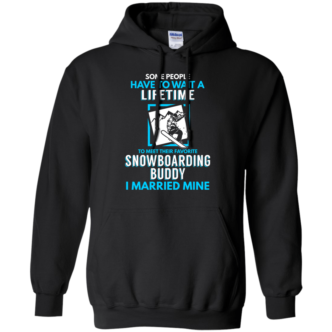 Snowboard Dad Buddy - I Married Mine Hoodies - Powderaddicts