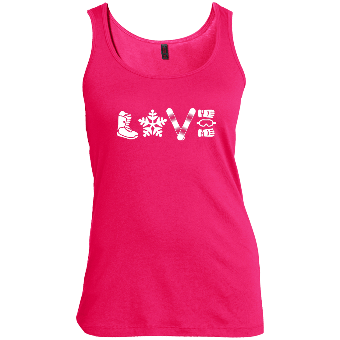 Love Snowboarding Tank Tops - Powderaddicts