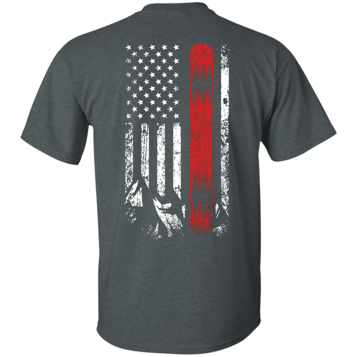 USA Snowboard Flag Tees - Powderaddicts