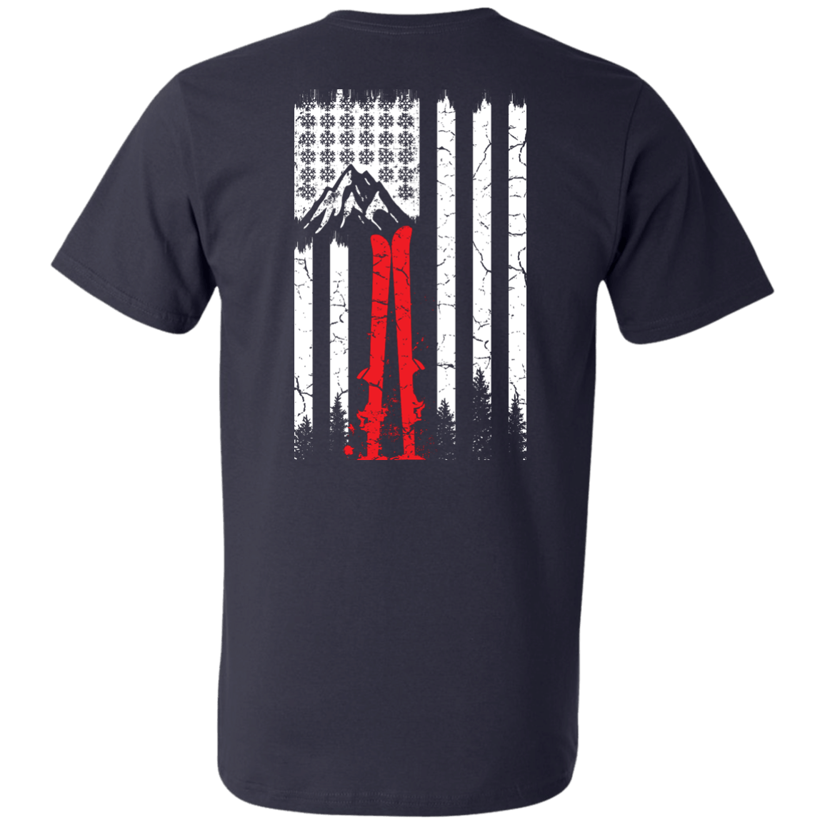 Snowflakes N Stripes Tees - Powderaddicts