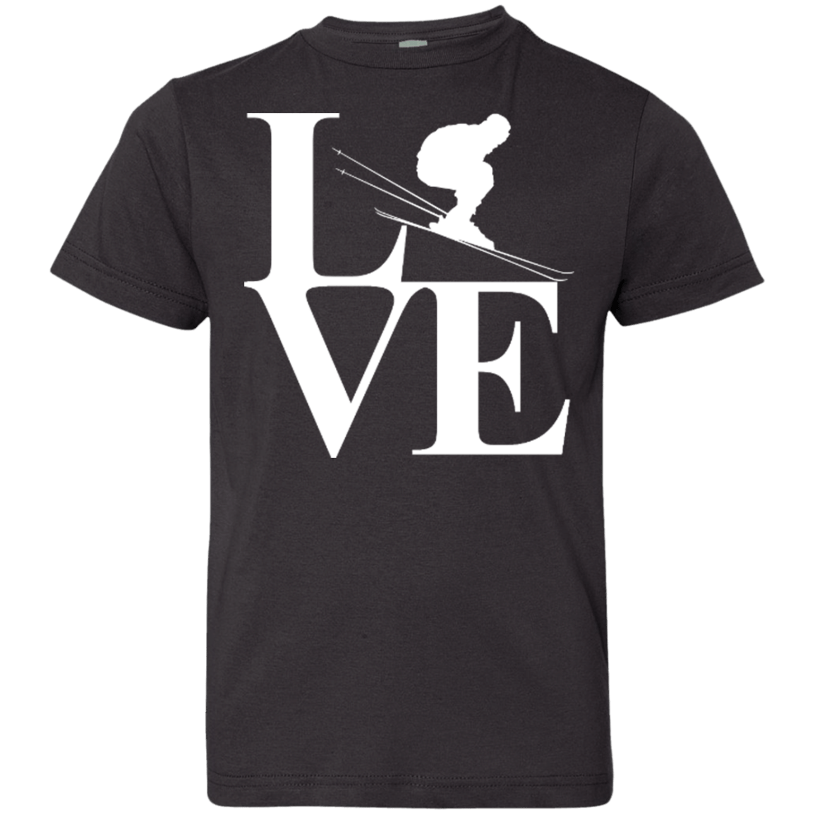 Love Skiing Youth Tees - Powderaddicts