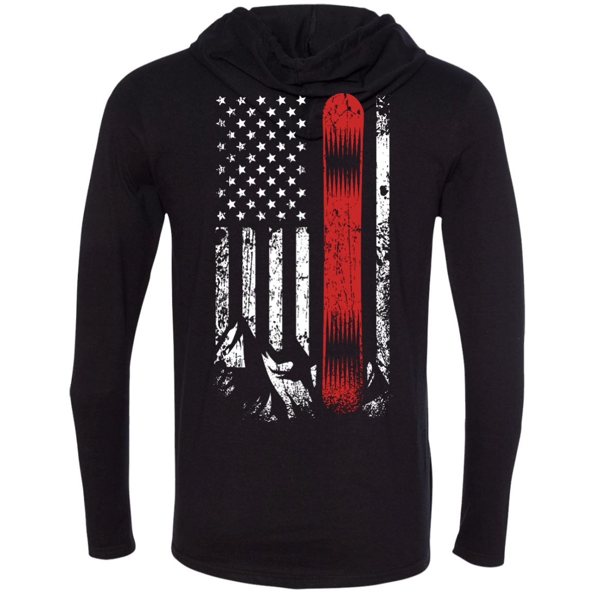 USA Snowboard Flag Hoodies - Powderaddicts