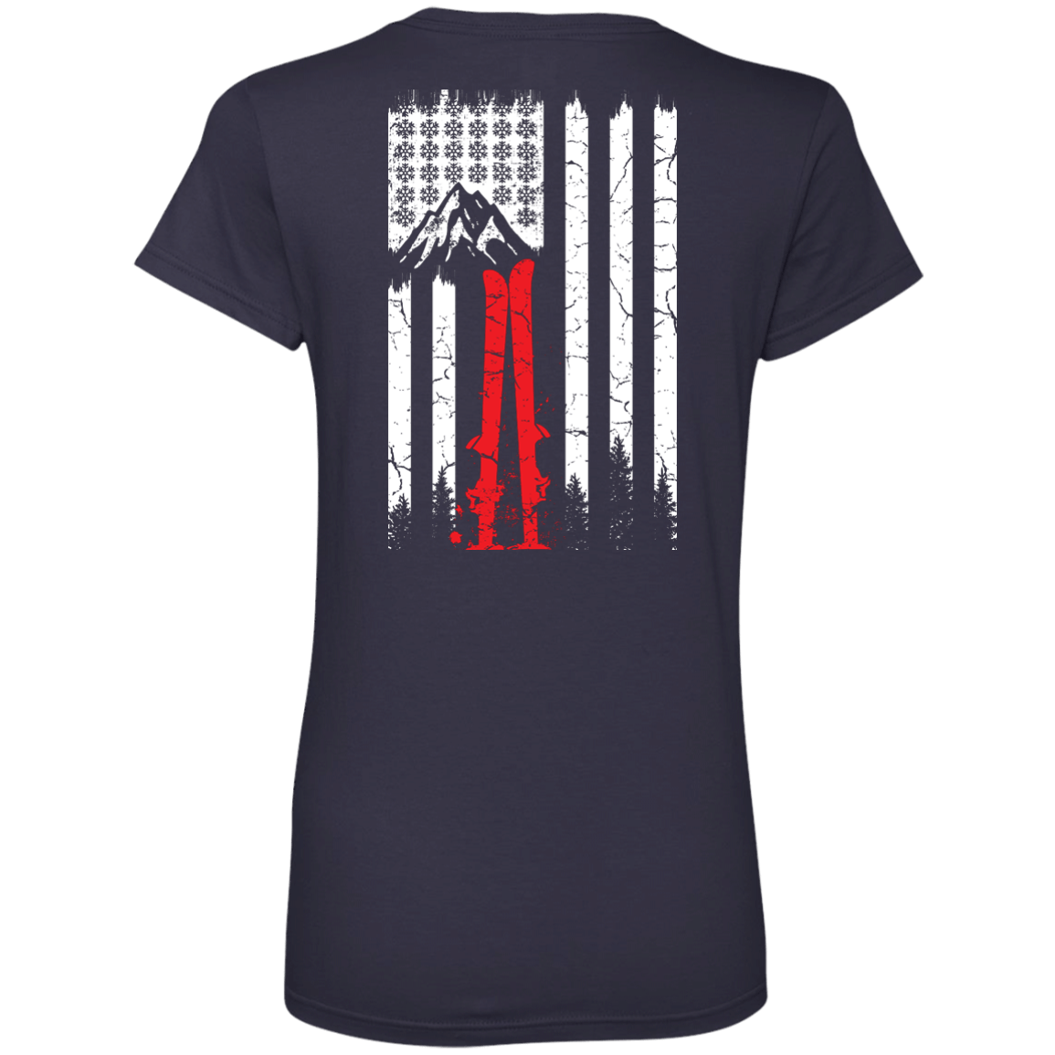 Snowflakes N Stripes Tees - Powderaddicts