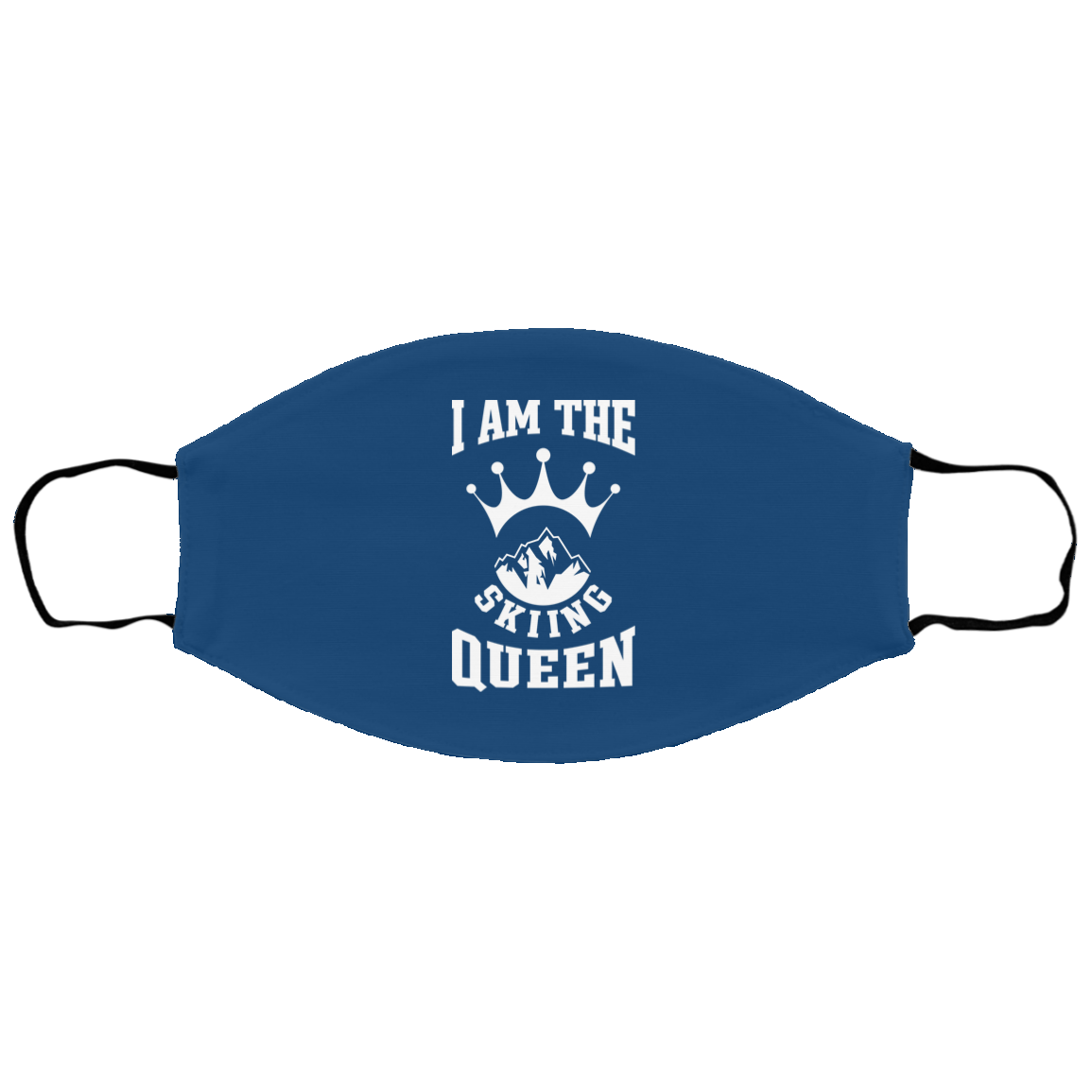 I Am The Skiing Queen Youth Face Mask - Powderaddicts