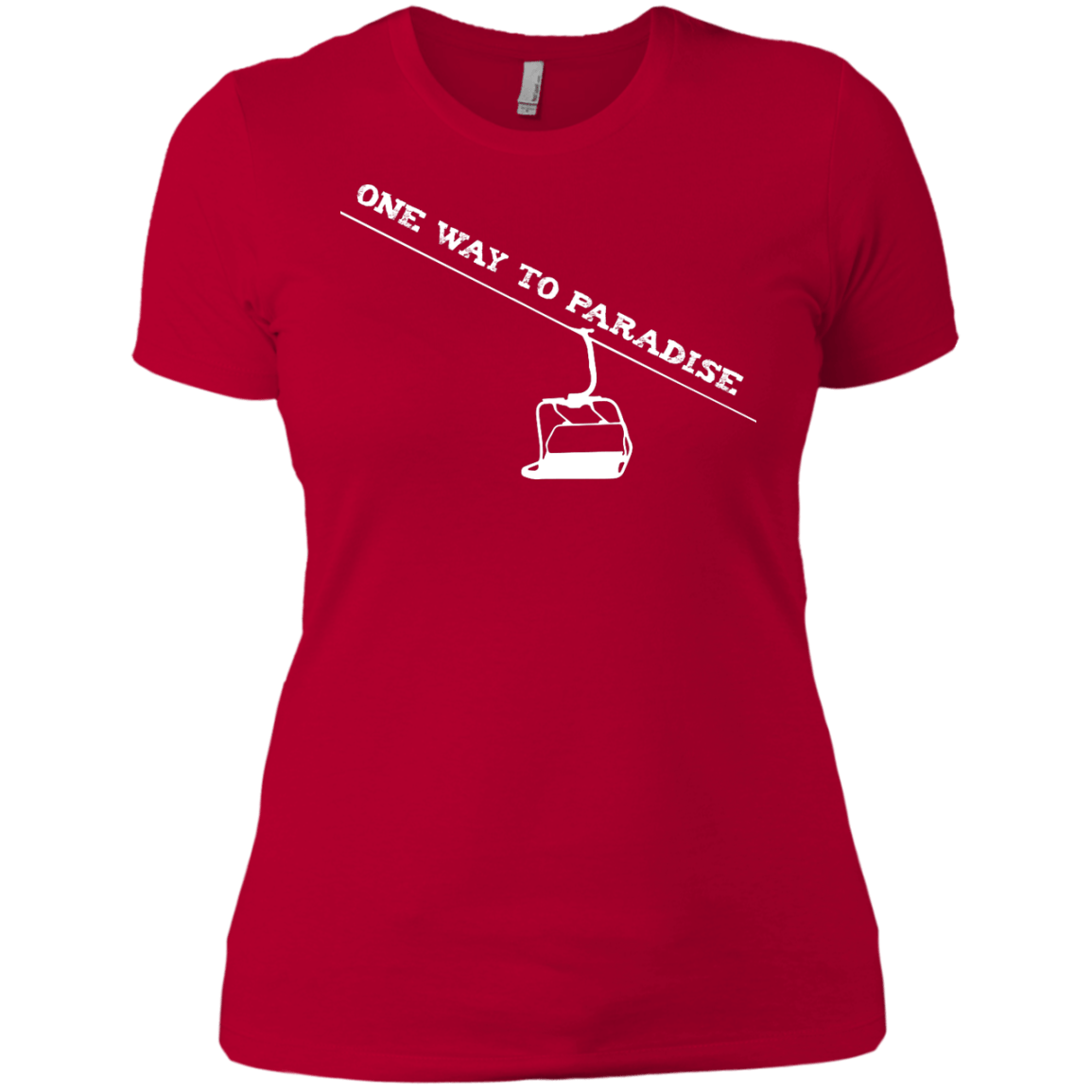 One Way To Paradise Ladies Tees and V-Neck - Powderaddicts