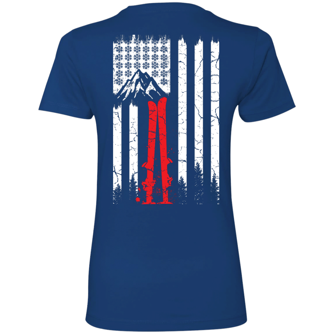 Snowflakes N Stripes Tees - Powderaddicts