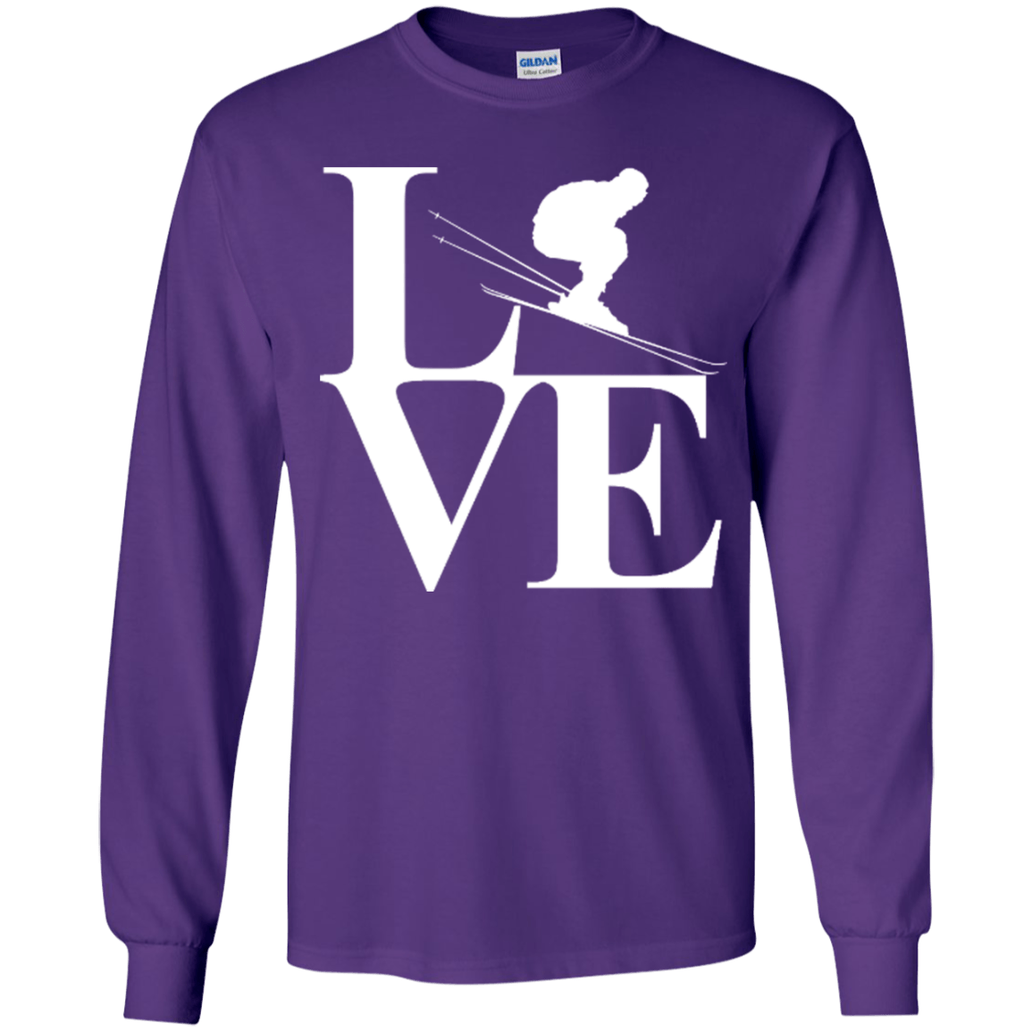 Love Skiing Youth Long Sleeves - Powderaddicts