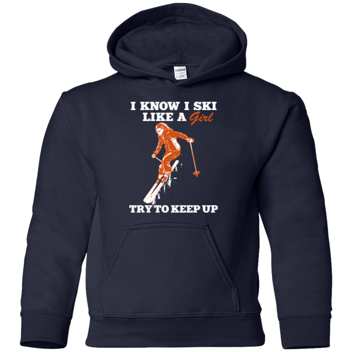 I Know I Ski Like A Girl Youth Tees - Powderaddicts