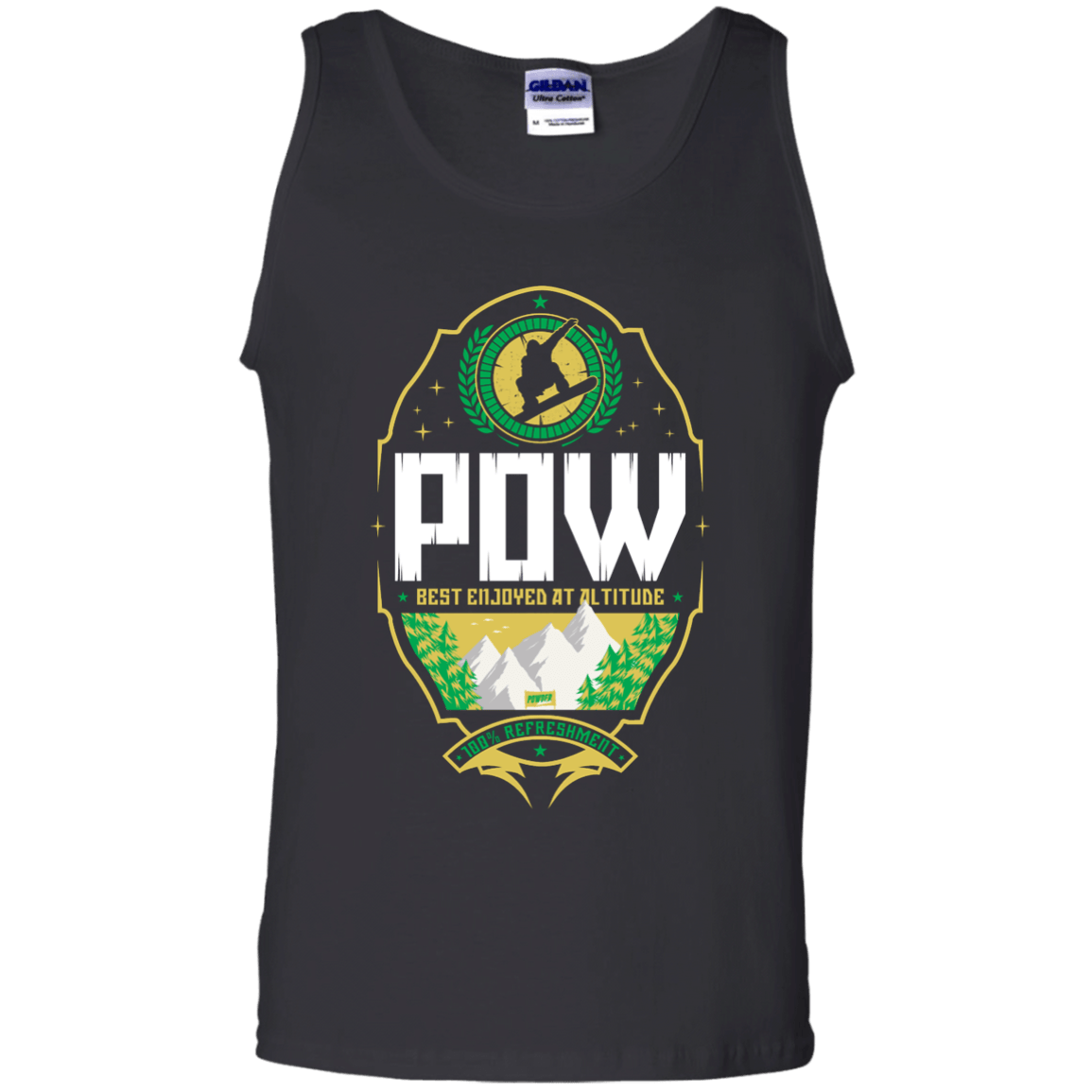 Pow Snowboard Tank Tops - Powderaddicts