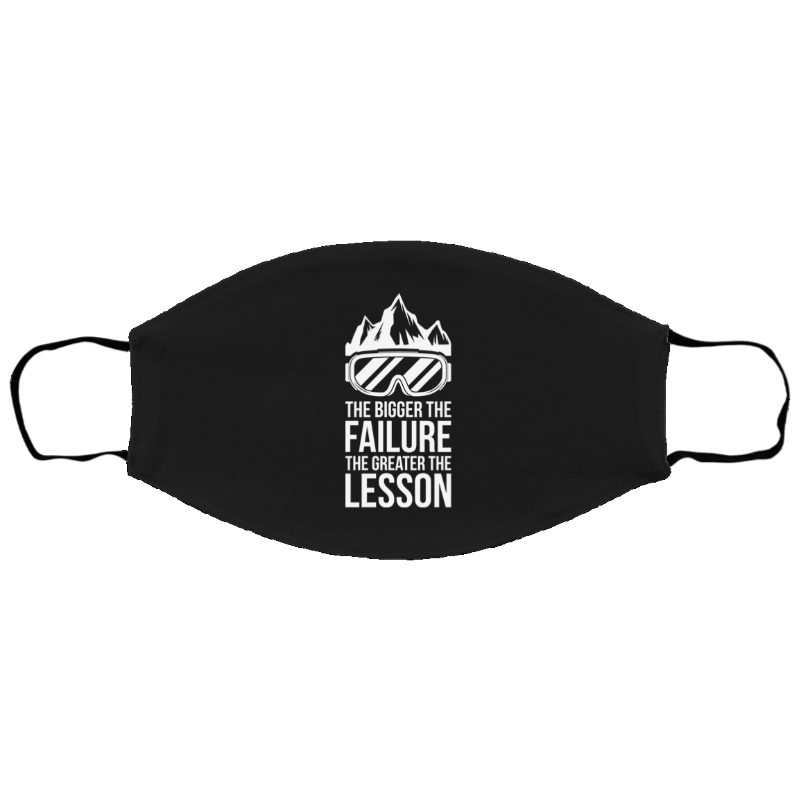 The Bigger The Failure The Greater The Lesson Youth Face Mask - Powderaddicts