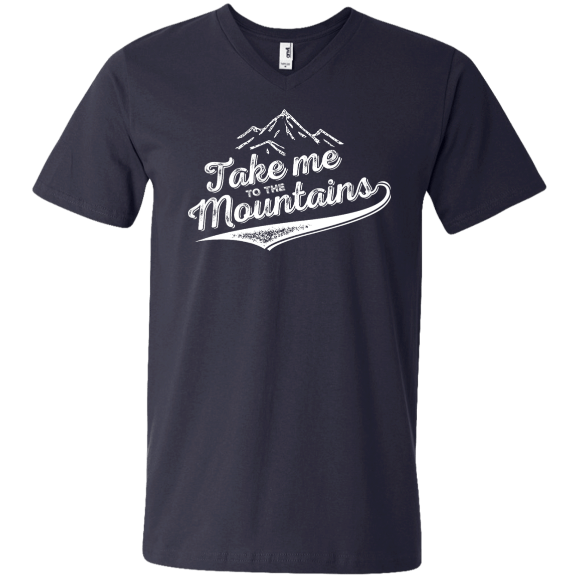 Take Me To The Mountains Men's Tees and V-Neck - Powderaddicts