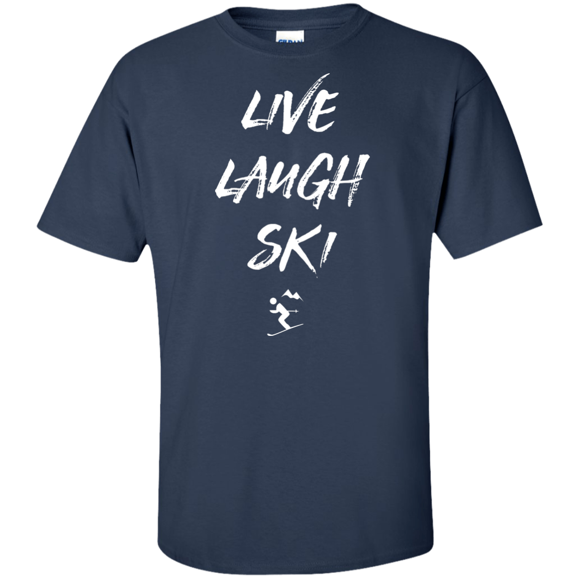 Live Laugh Ski Men's Tees and V-Neck - Powderaddicts