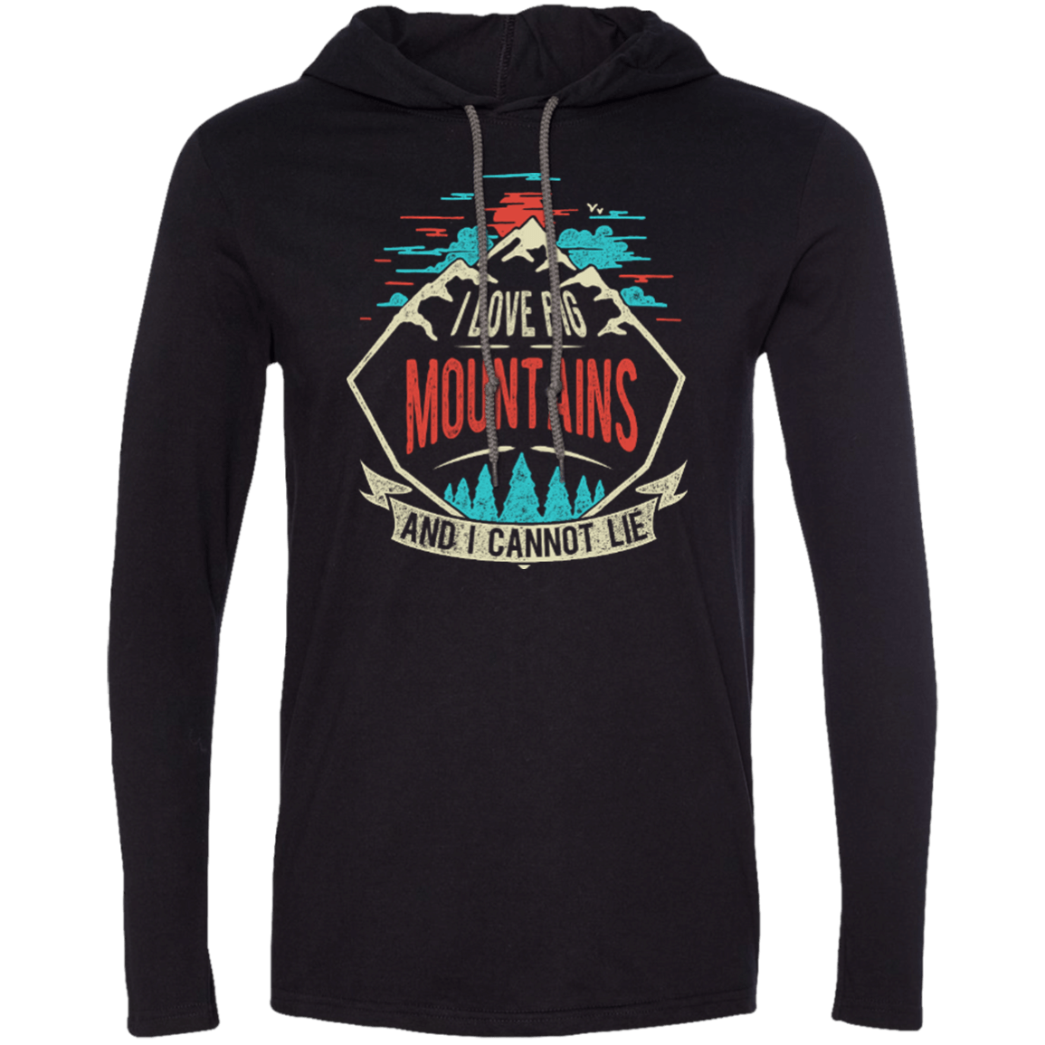 I Love Big Mountains Hoodies - Powderaddicts