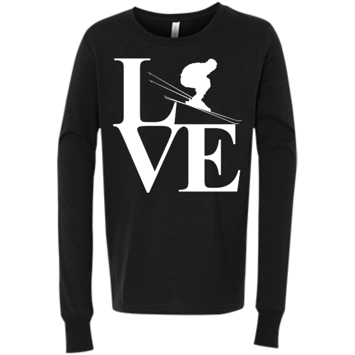 Love Skiing Youth Long Sleeves - Powderaddicts