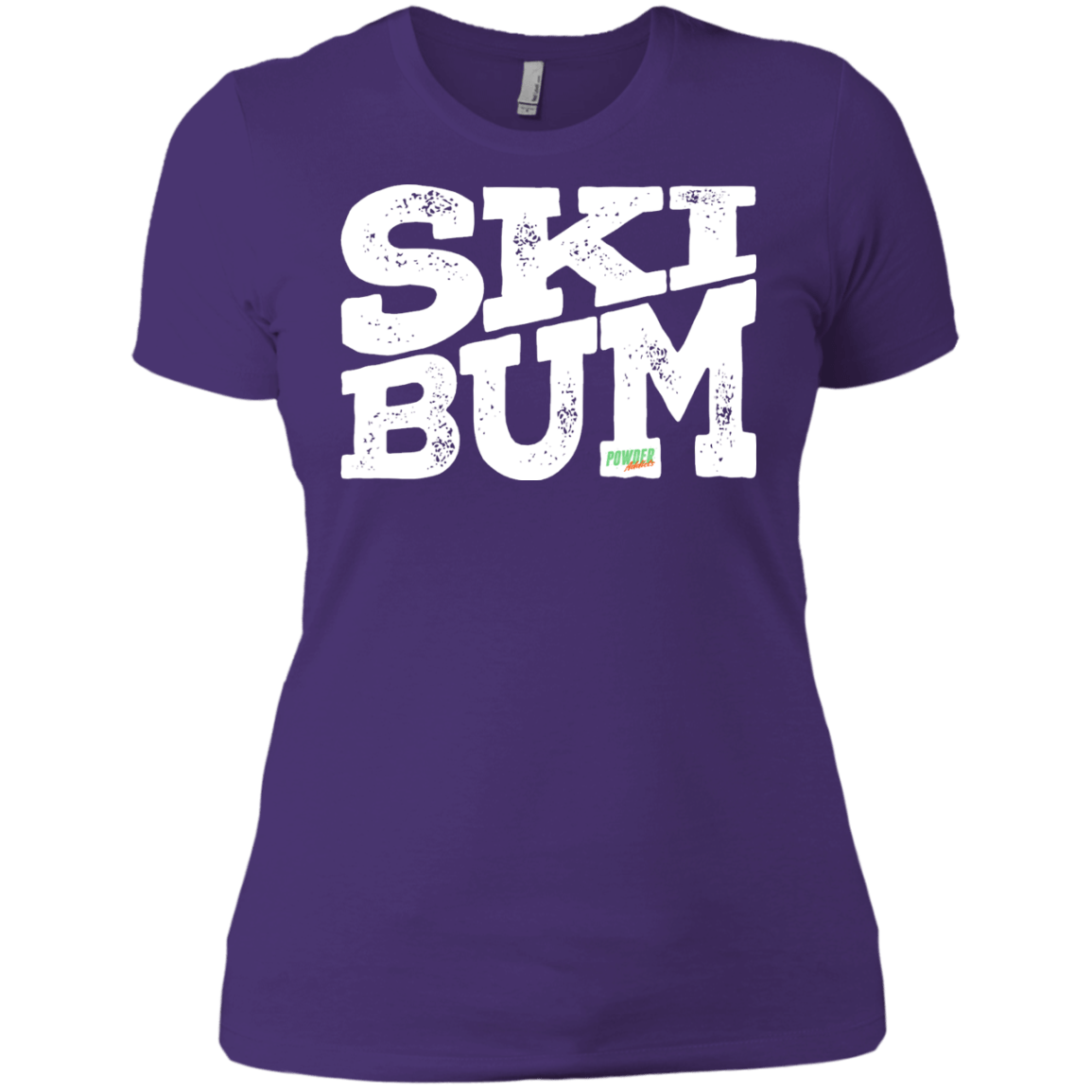 SkiBum Ladies Tees and V-Neck - Powderaddicts