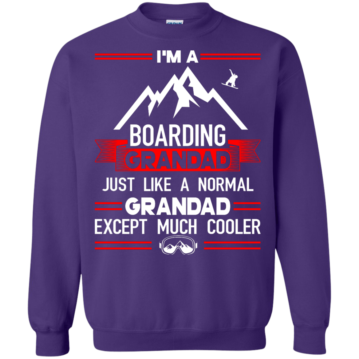 I'm A Boarding Grandad Just Like A Normal Grandad Except Much Cooler Long Sleeves - Powderaddicts