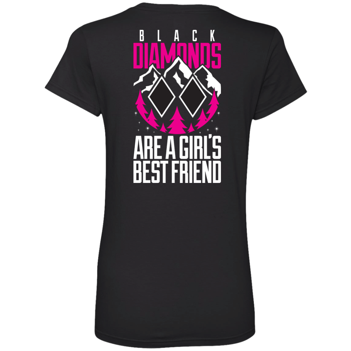 Black Diamonds Are Girl's Bestfriend V2 -Tees - Powderaddicts