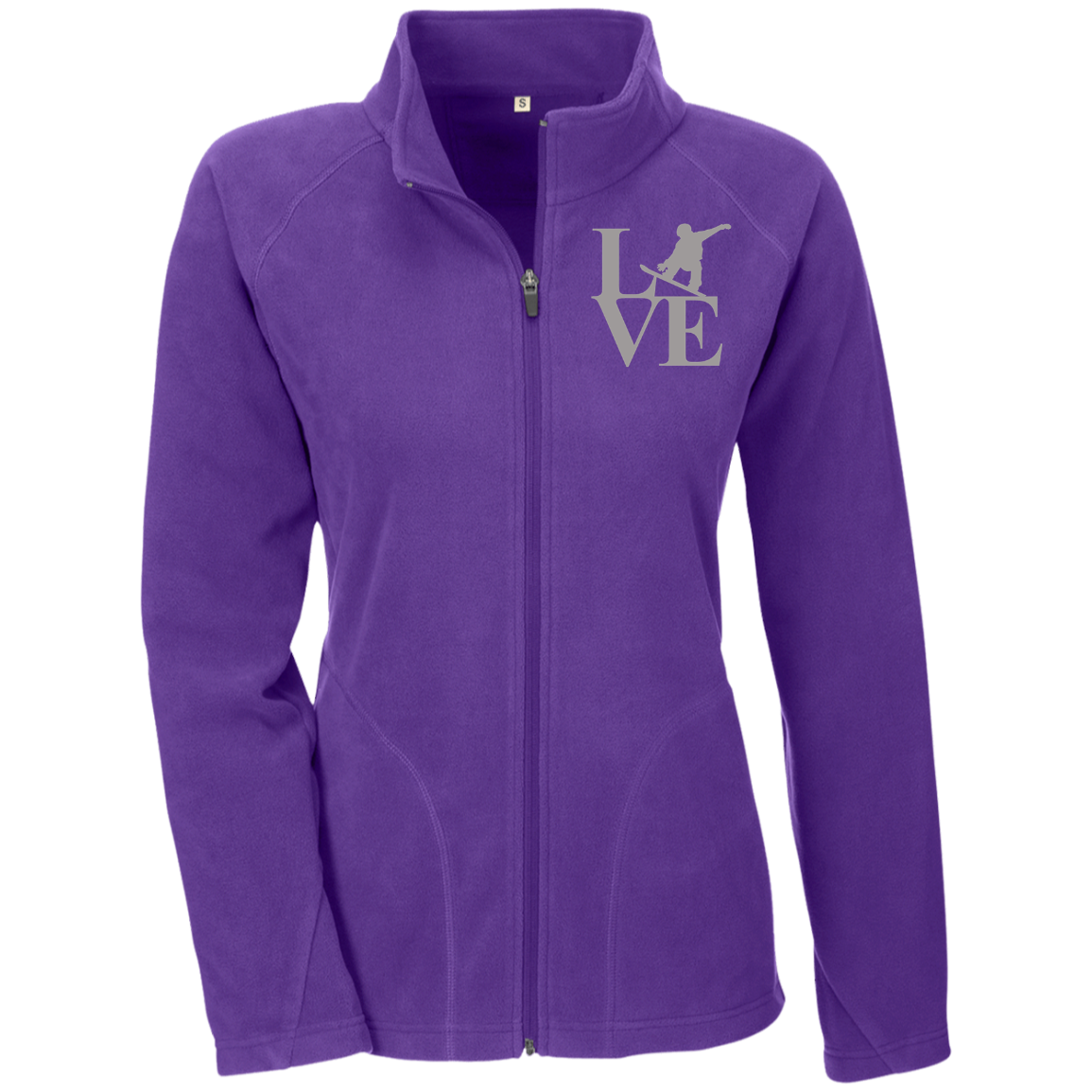 Gray LOVE Snowboard Ladies' Microfleece - Powderaddicts