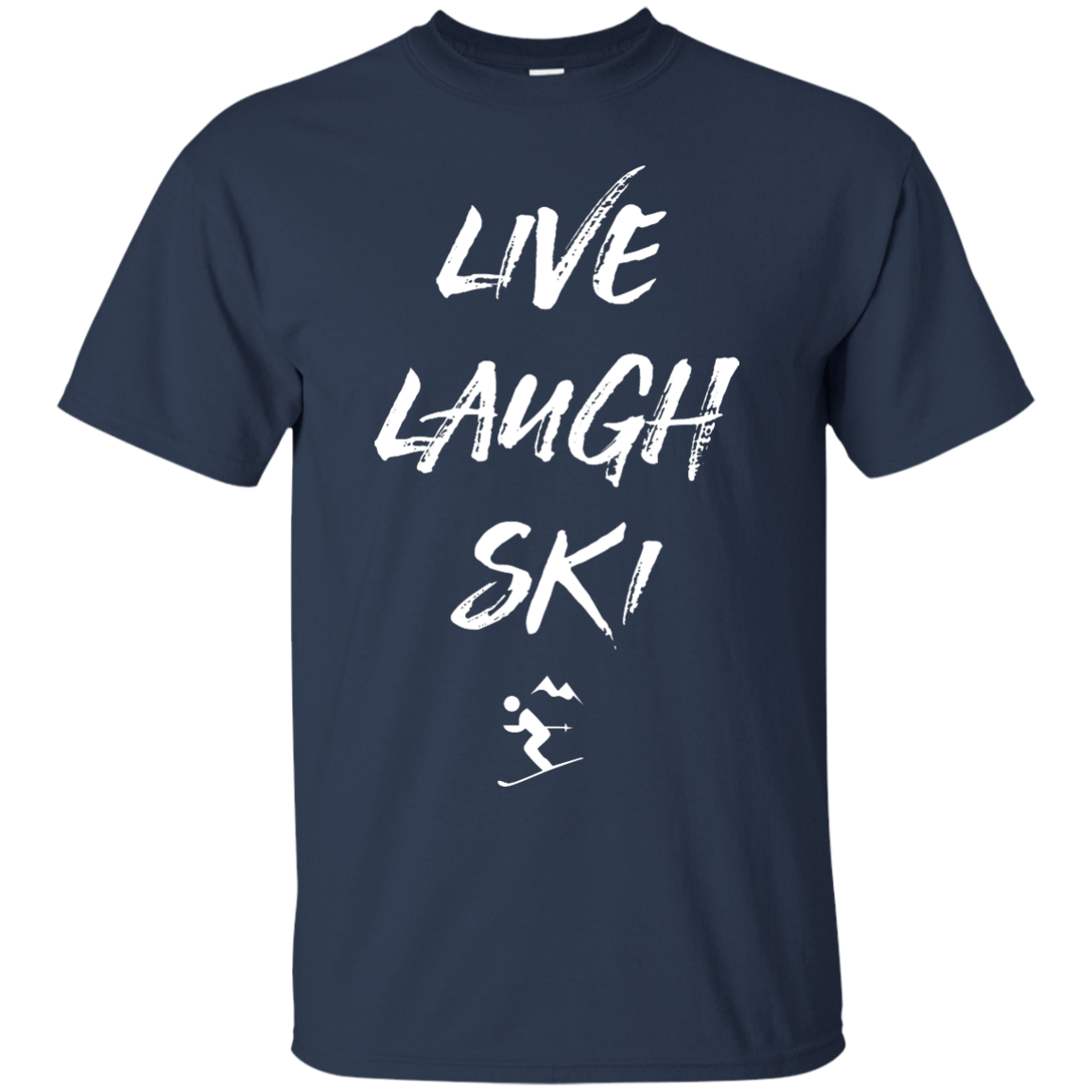 Live Laugh Ski Men's Tees and V-Neck - Powderaddicts