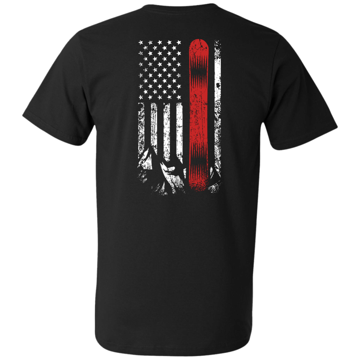 USA Snowboard Flag Tees - Powderaddicts