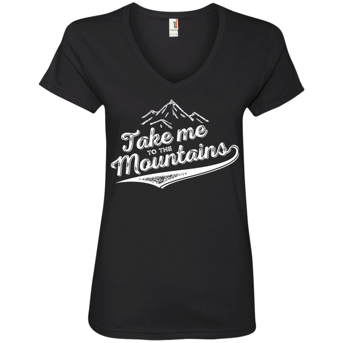 Take Me To The Mountains Ladies Tees and V-Neck - Powderaddicts