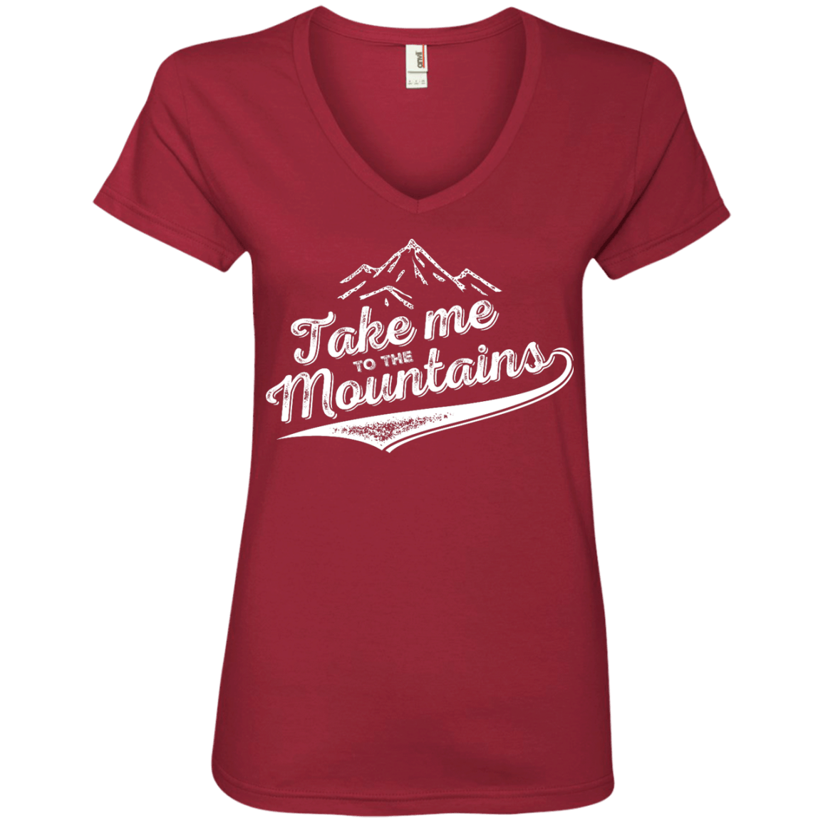 Take Me To The Mountains Ladies Tees and V-Neck - Powderaddicts