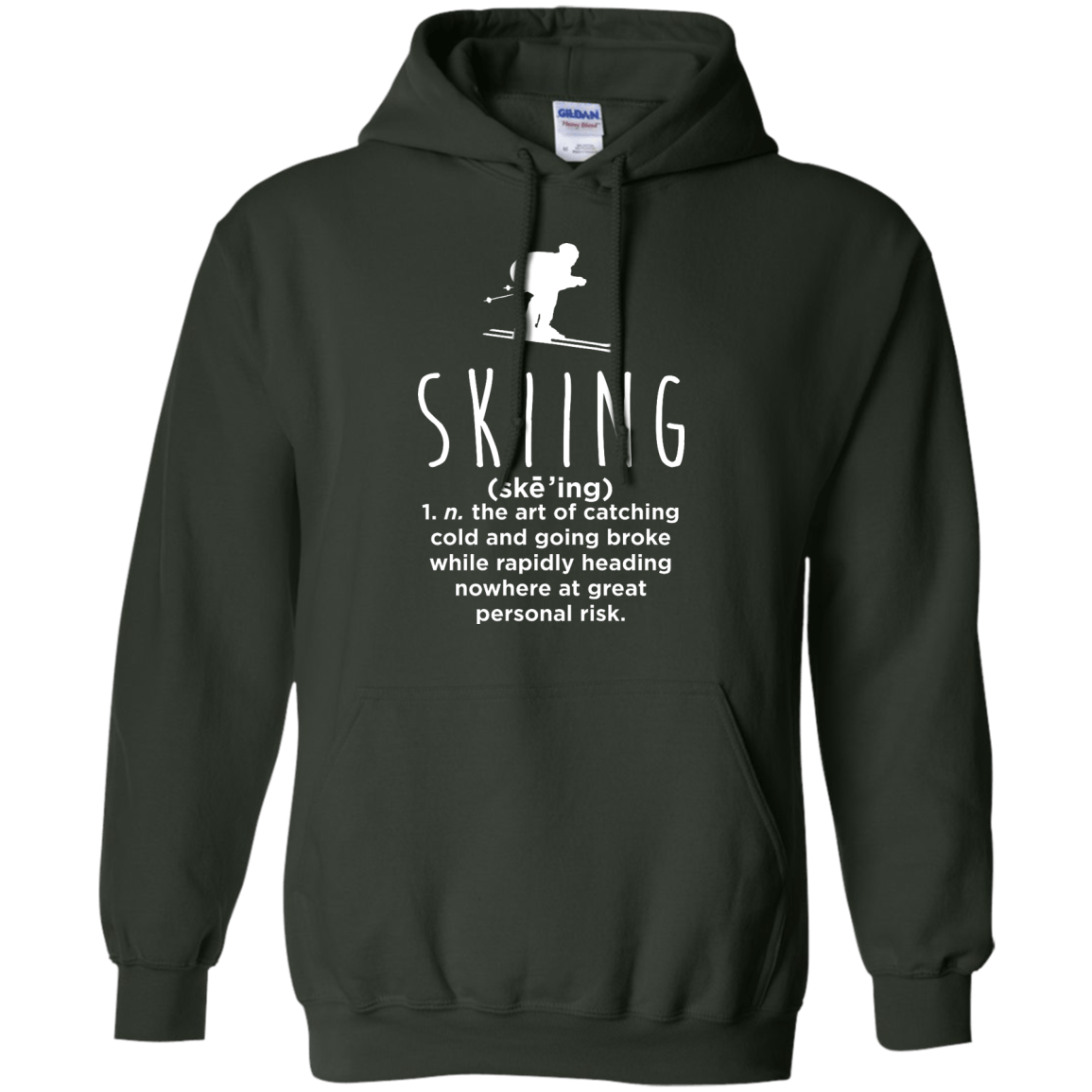 Skiing Definition Hoodies - Powderaddicts