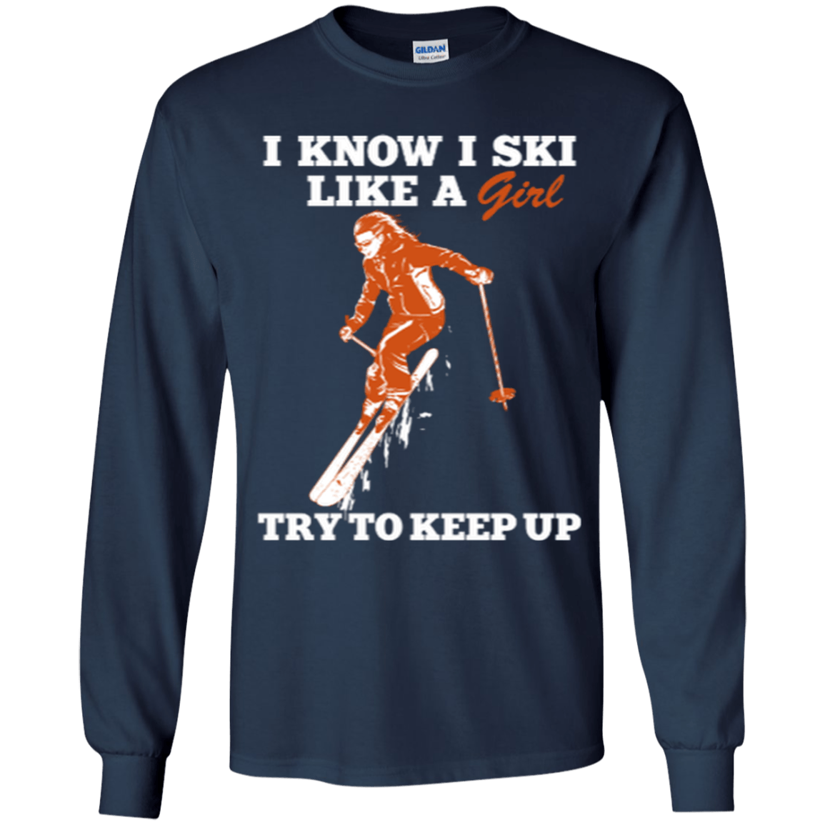 I Know I Ski Like A Girl Youth Tees - Powderaddicts