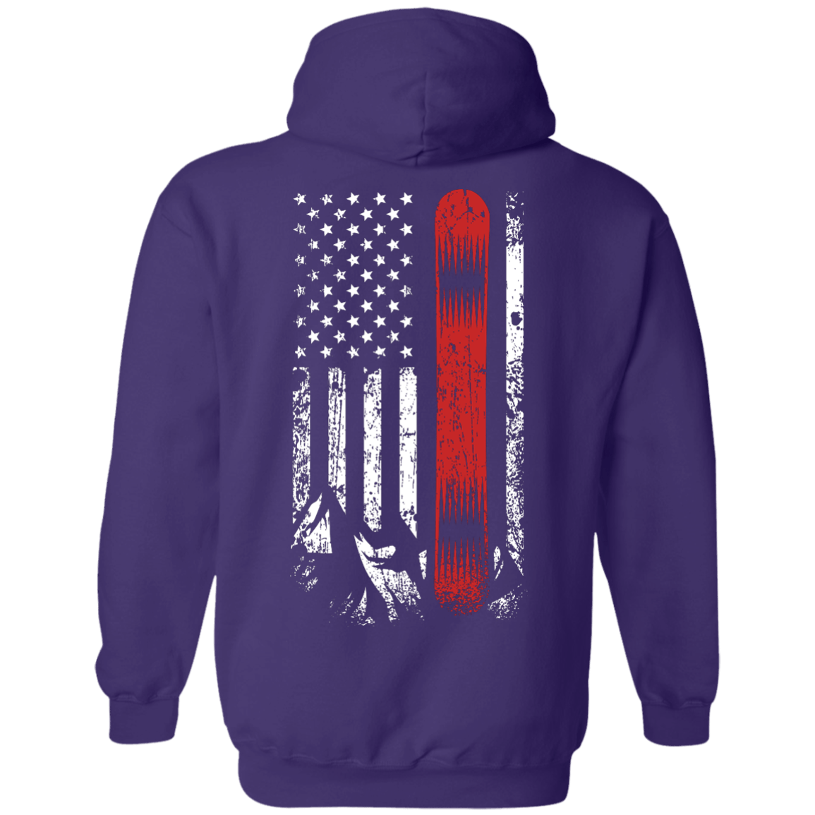 USA Snowboard Flag Hoodies - Powderaddicts