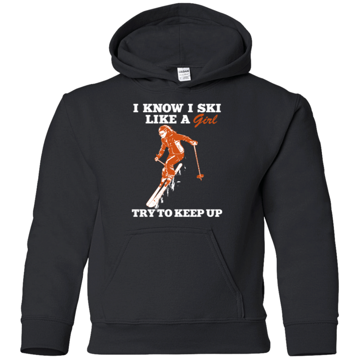 I Know I Ski Like A Girl Youth Tees - Powderaddicts