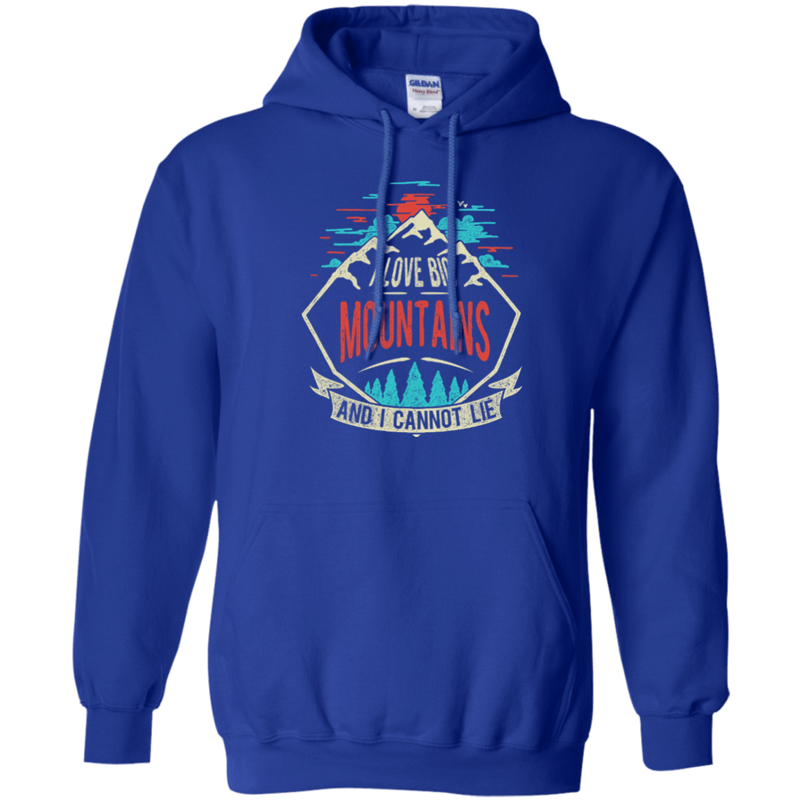 I Love Big Mountains Hoodies - Powderaddicts