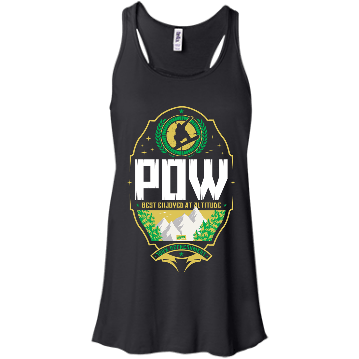 Pow Snowboard Tank Tops - Powderaddicts