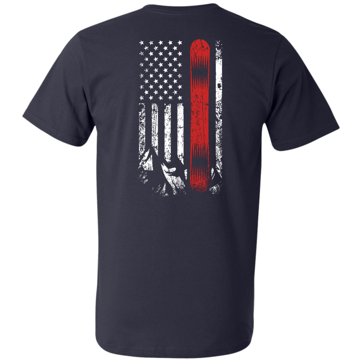 USA Snowboard Flag Tees - Powderaddicts