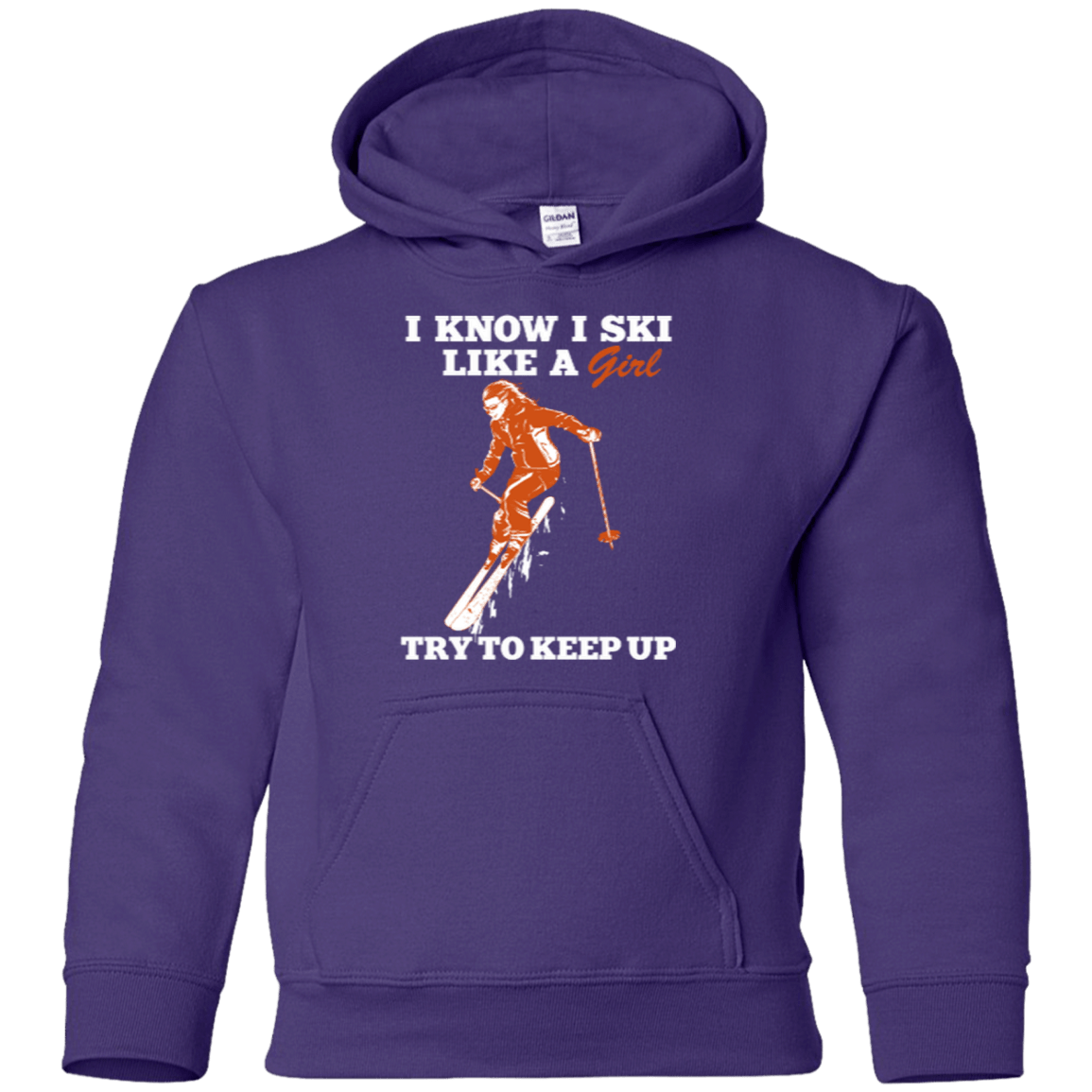 I Know I Ski Like A Girl Youth Tees - Powderaddicts