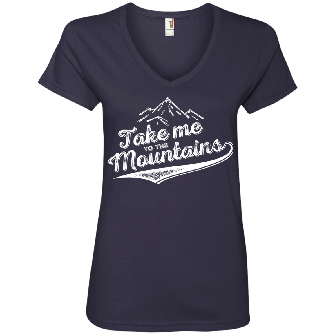 Take Me To The Mountains Ladies Tees and V-Neck - Powderaddicts