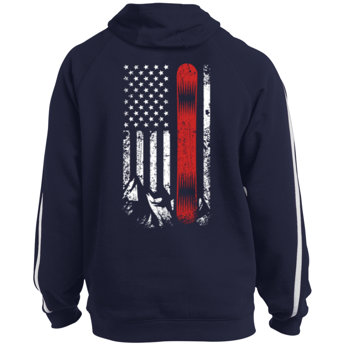 USA Snowboard Flag Youth Hoodies - Powderaddicts