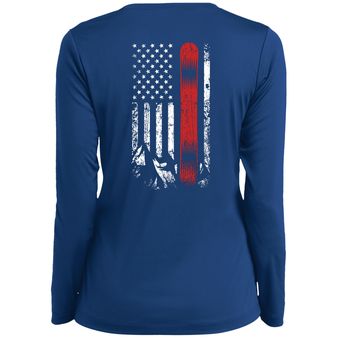 USA Snowboard Flag Long Sleeves - Powderaddicts