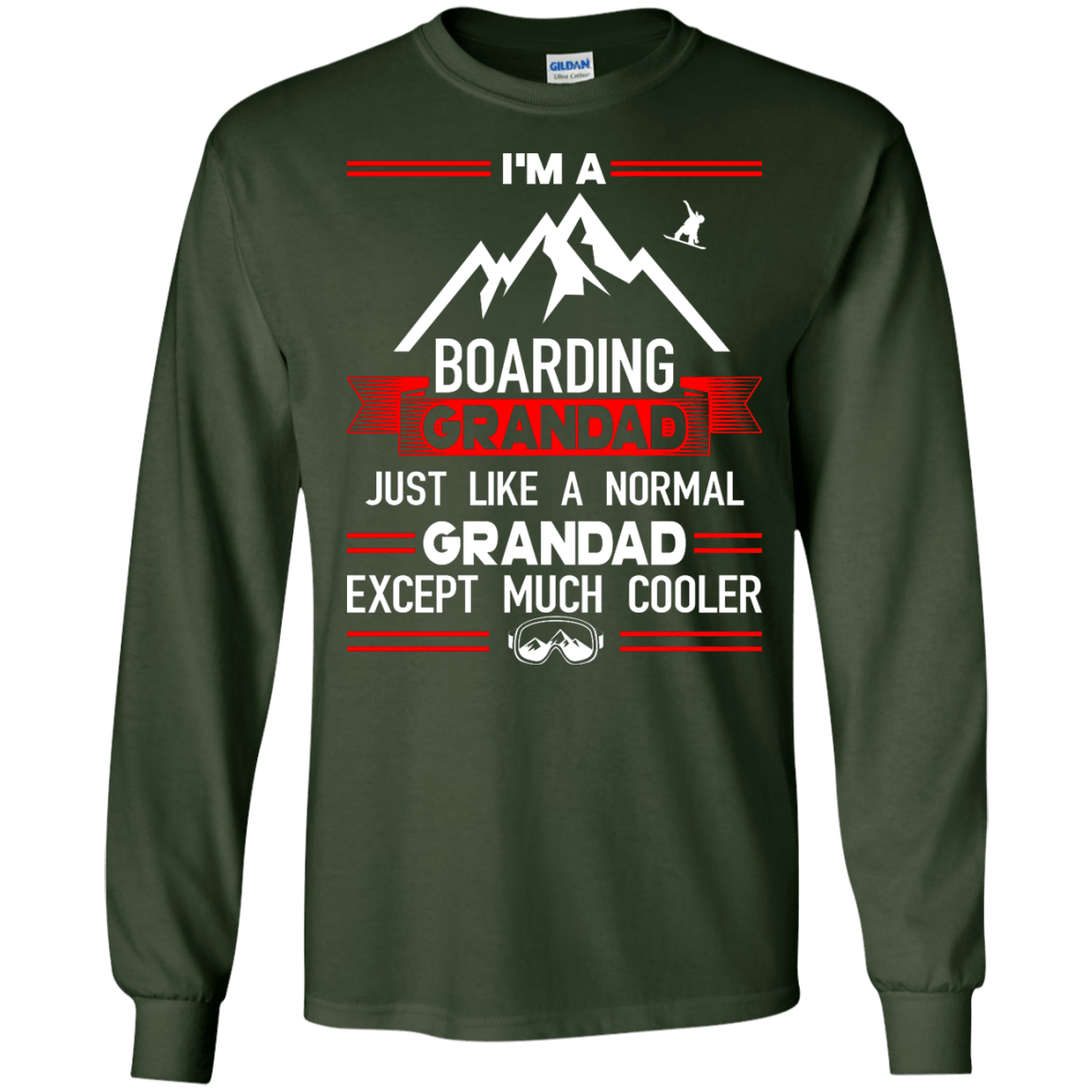 I'm A Boarding Grandad Just Like A Normal Grandad Except Much Cooler Long Sleeves - Powderaddicts