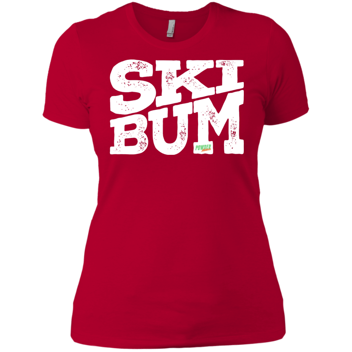 SkiBum Ladies Tees and V-Neck - Powderaddicts