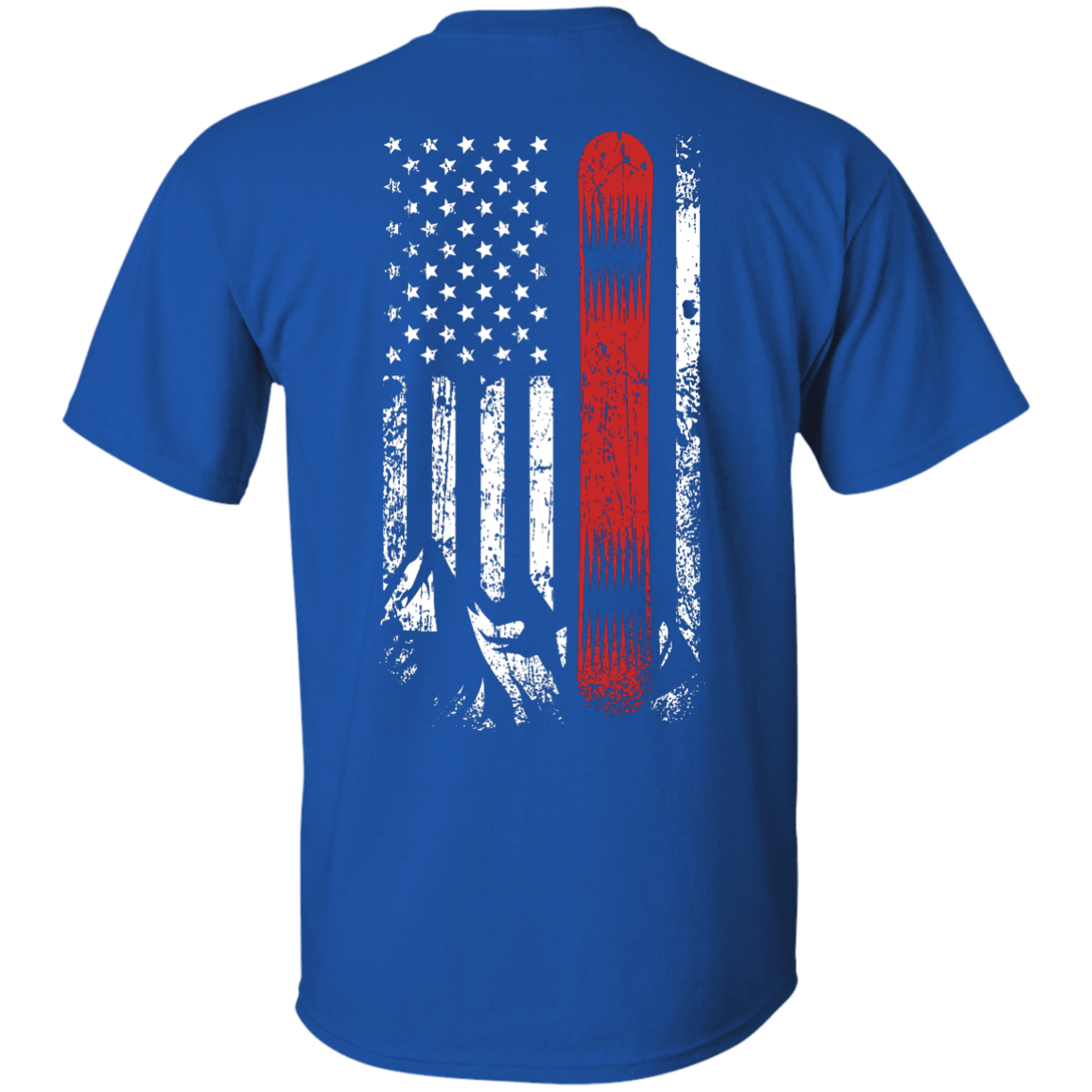 USA Snowboard Flag Tees - Powderaddicts