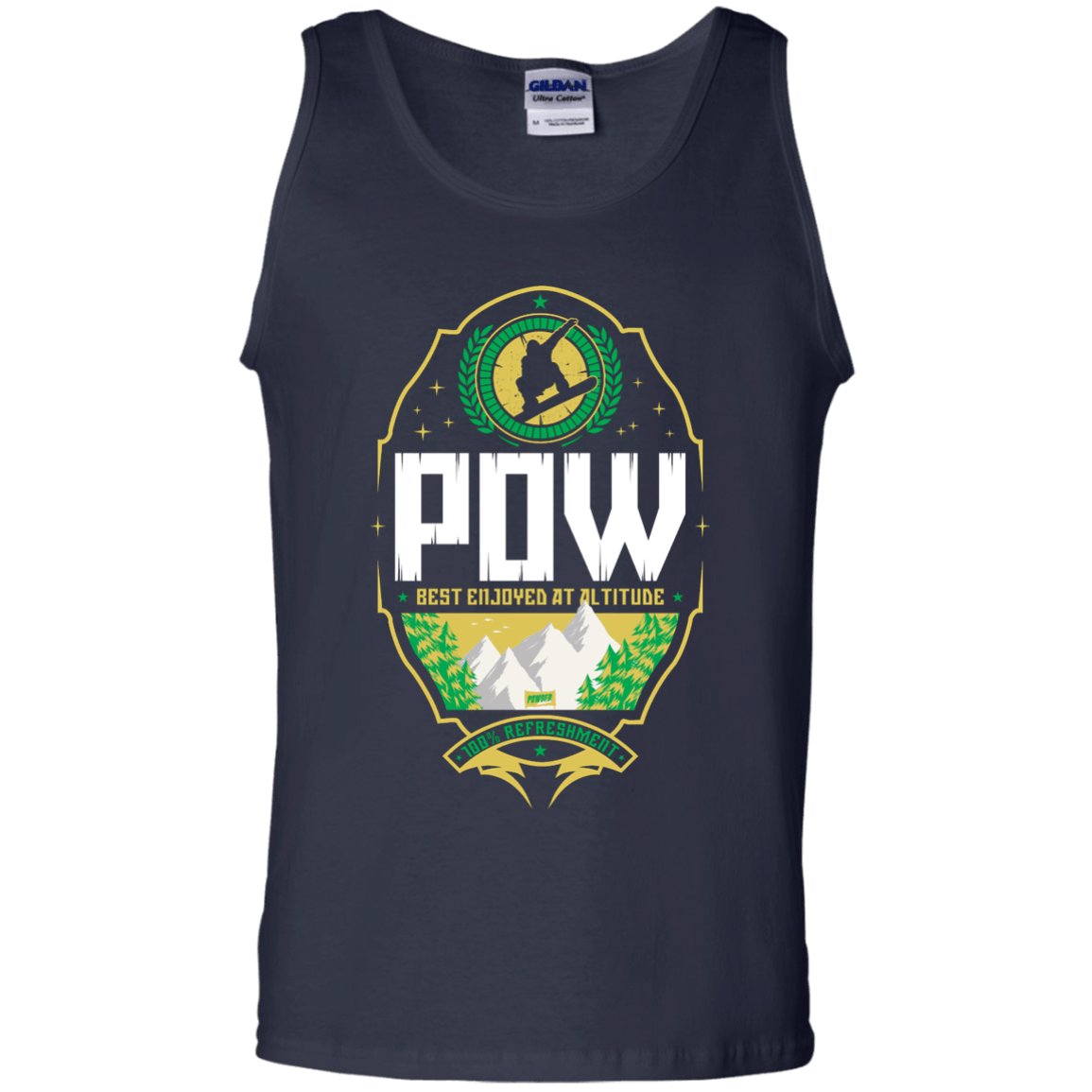 Pow Snowboard Tank Tops - Powderaddicts