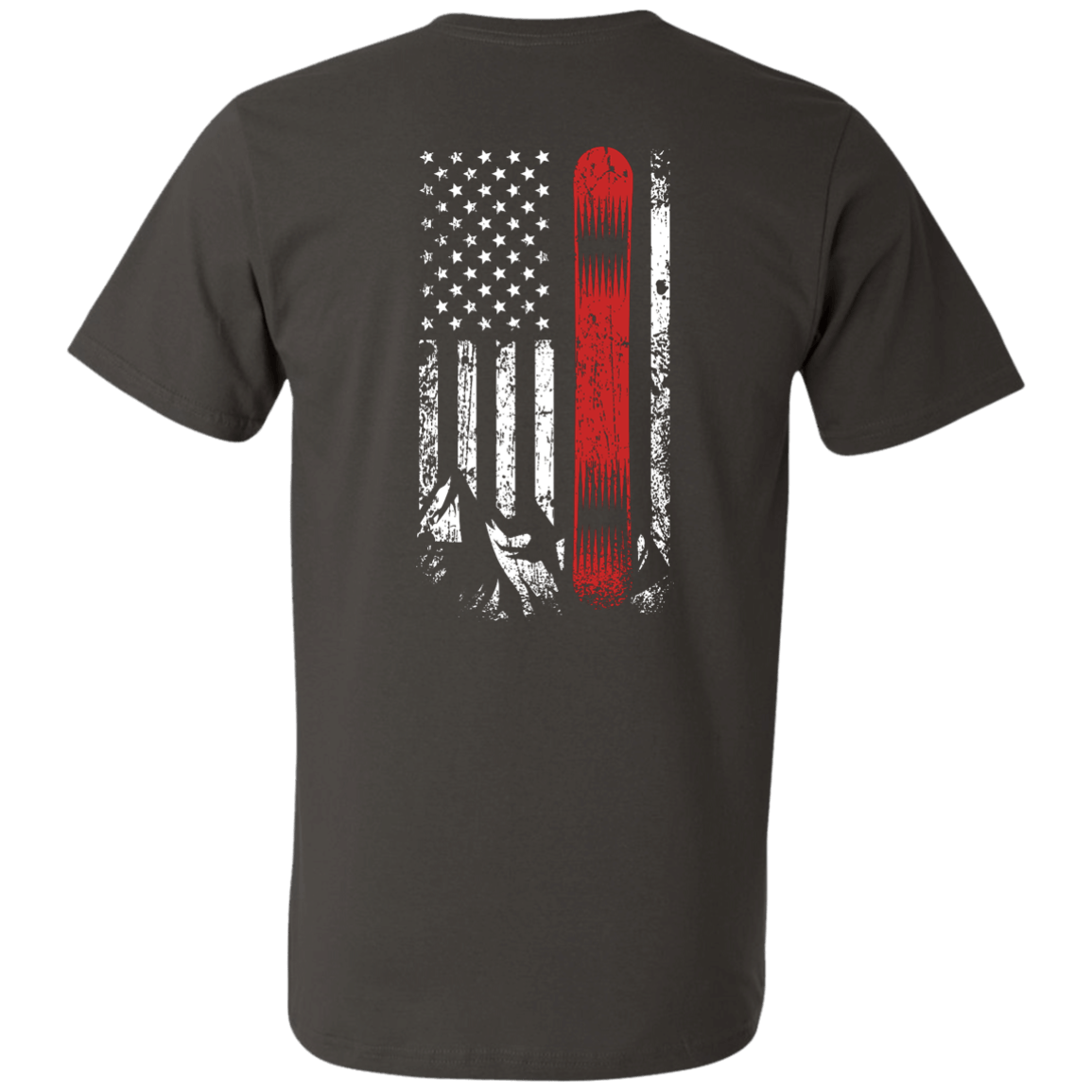 USA Snowboard Flag Tees - Powderaddicts