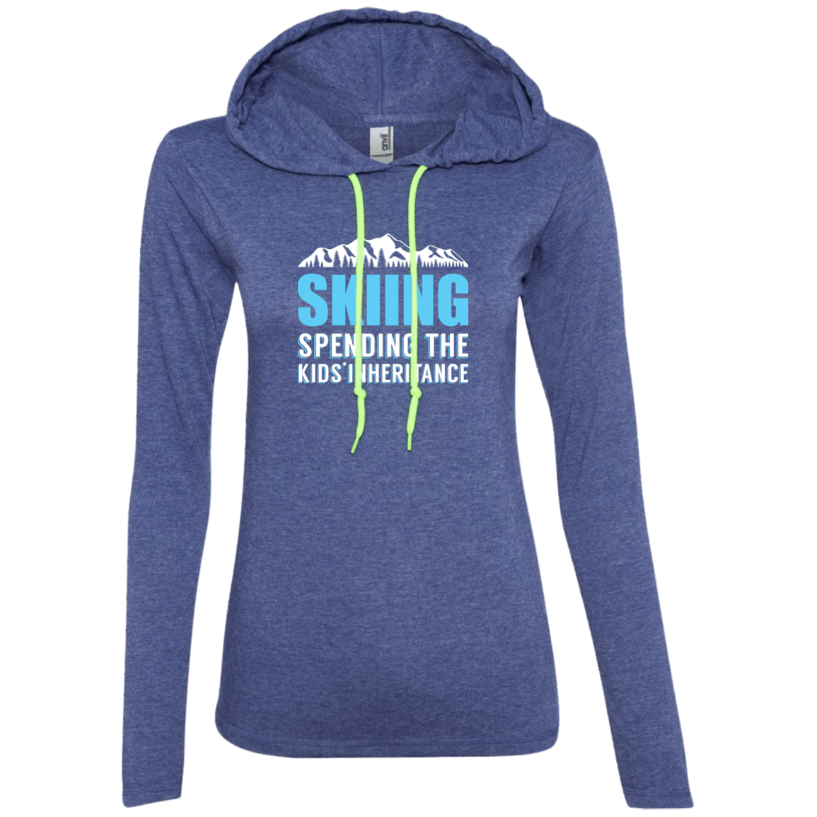 Skiing Spending The Kids Inheritance Hoodies - Powderaddicts