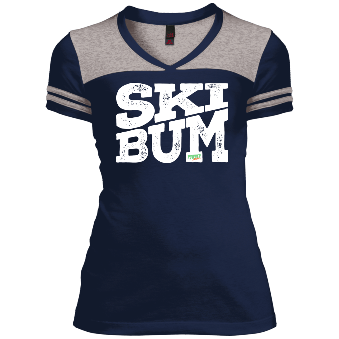 SkiBum Ladies Tees and V-Neck - Powderaddicts