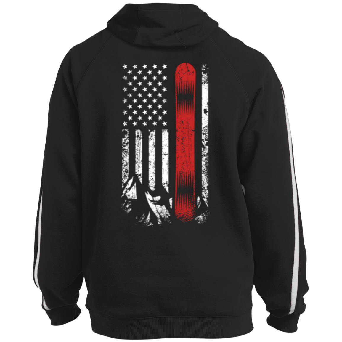 USA Snowboard Flag Youth Hoodies - Powderaddicts